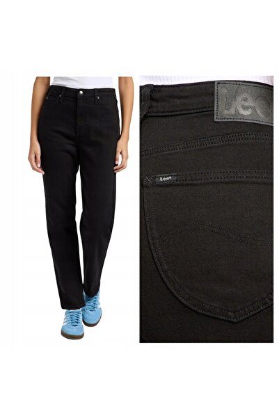 Lee Blugi Dama, Carol Straight Fit, Marime W30-L35, Negru, Straight Fit, Bumb...