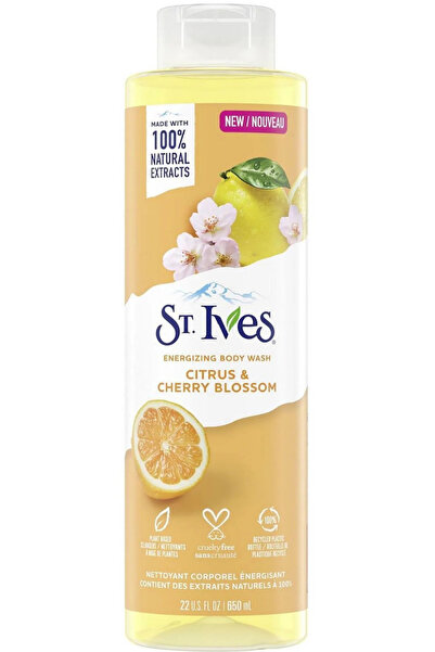 St. Ives Energizing Body Wash – Citrus and Cherry Blossom Cleanser