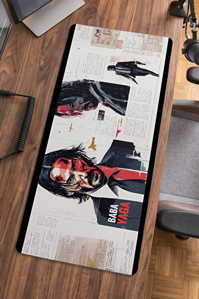 Milura John Wick 40x90 ProControl Mouse Pad Gaming Mousepad Kaymaz Taban Büyü...