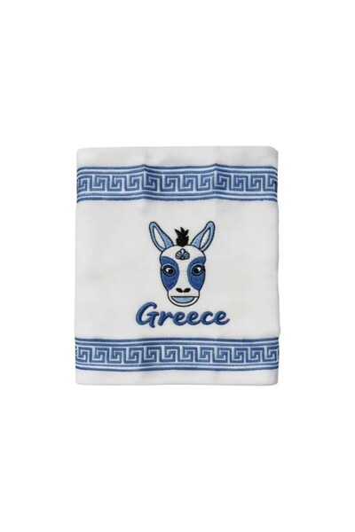 Tradesor Πετσέτα ποτηρόπανο Souvenir με κέντημα - Σετ 12pcs - Greece - 416389