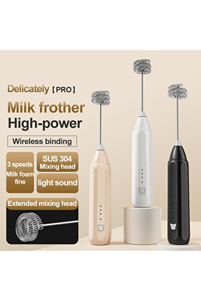 Choice black Electric coffee frothing machine, household handheld mixer, stai...