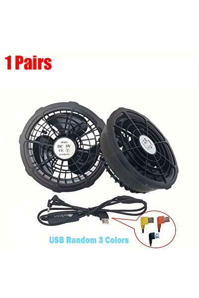 Choice1 1 Pair 1 or 2 Pairs 5V Cooling Fan 3 Gear Adjustment For Special Summ...