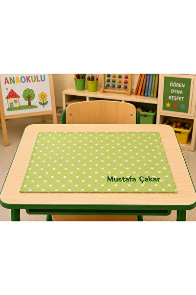 redbuttonkidsstore Kişiye Özel İsim Nakışlı Beslenme Örtüsü | Duck Kumaş Su İ...