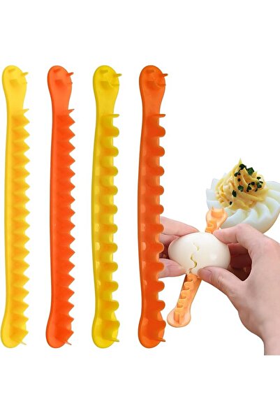 Arabest Egg Cutter, 4 Pack Multi Functional Egg Shaper, 2 Different Shapes, H...