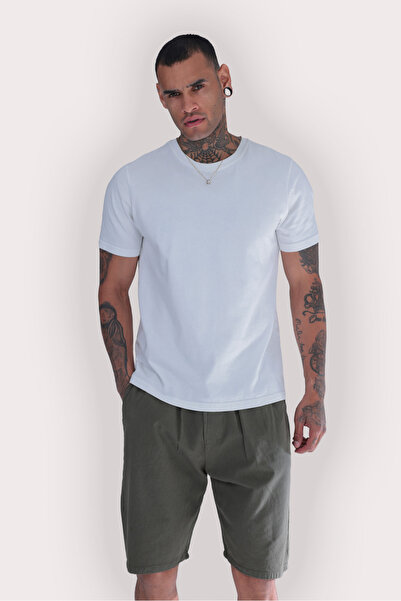 MYRAB DENİM Men's Linen Shorts – Oversized Comfortable Summer Casual Shorts w...