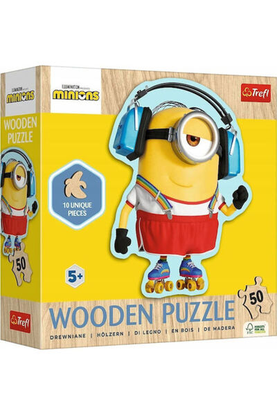 Trefl Puzzle 50 piese Contur Minionek Nebun