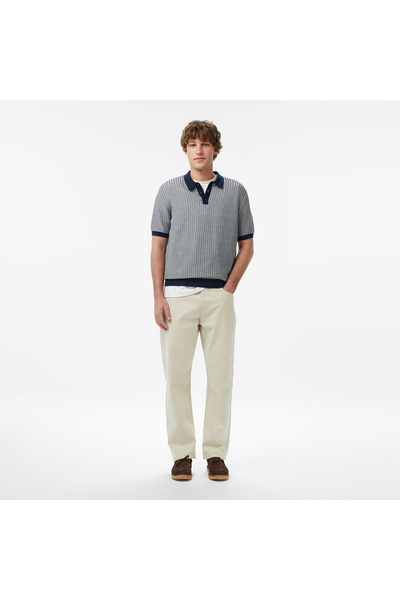 Nautica Erkek Krem Tapered Denim Pantolon