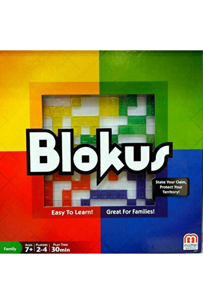 Mattel Games Joc de societate Blokus Strategie pentru 2-4 jucători 7+ ani Mat...