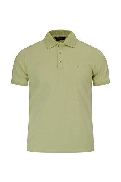 Hatemoğlu Yeşil Regular Fit Polo Yaka Pamuklu Tişört
