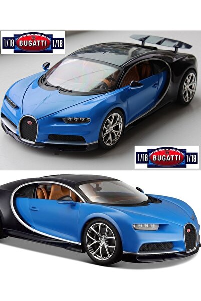 OYUNCAKSAHİLİ Bugatti Chiron Diecast BRGO 1:18 Büyükboy Koleksiyon Model Meta...
