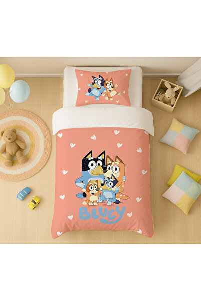 EVSEHOMES Bluey Character Single Duvet Cover Set (Duvet Cover + Pillowcase)