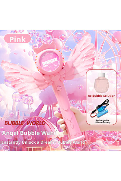 Choice 1 2026 New Angel Fully Automatic Bubble Machine Handheld Bubble Stick ...