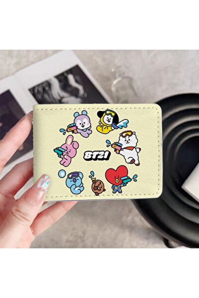 Choice 2 card slots BT21 BT21 Chimmy Cooky koya Shooky Tata Cute Creative Car...
