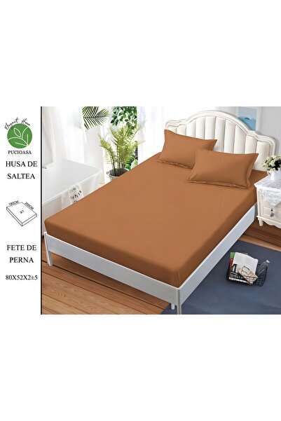 naniland.ro Husă de Pat Finet Unicolor 2 Persoane 3 Piese cu Elastic 180x200 ...