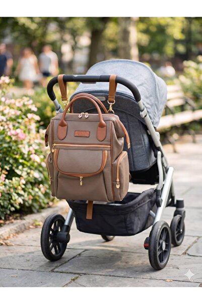 Arn Kids Mother Baby Care Backpack Shoulder Bag Faux Leather Waterproof Therm...