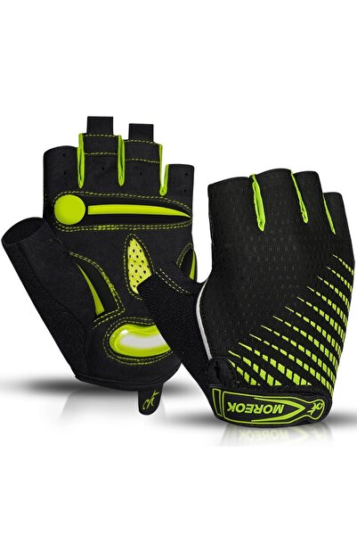 Choice7 قفازات ركوب الدراجات L Neon Green MOREOK، قفازات دراجات هوائية قابلة ...