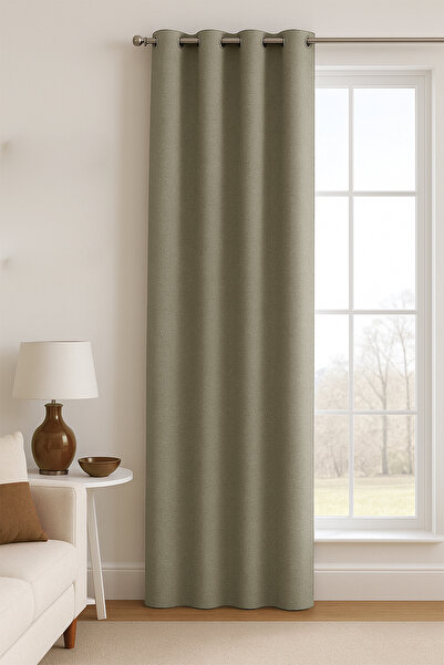 Premier Home Pera Blackout Sand Background Curtain 140X250 1X2 Pile