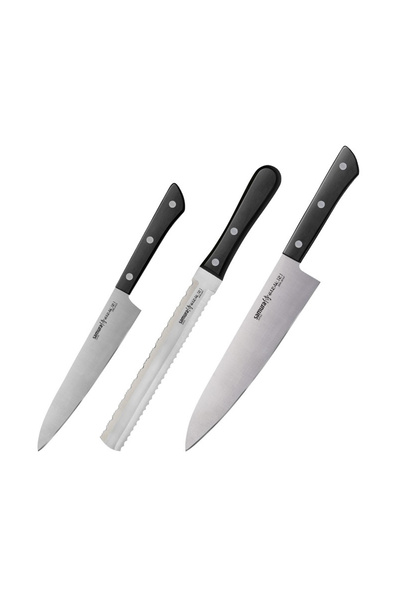 Samura Set 3 cutite de bucatarie, Samura, Otel inoxidabil, 15 cm , 18 cm, 20,...