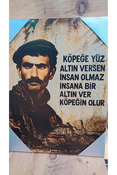 Genel Markalar Vintage Tasarım Yazılı Dekoratif MDF Duvar Tablosu