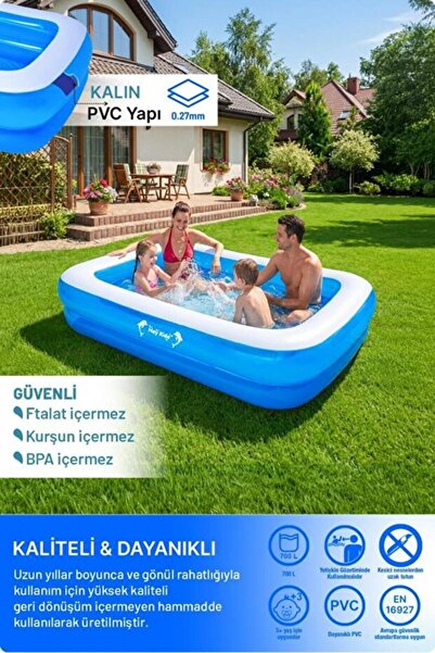 Heykida Swim Safe Dikdörtgen Havuz 262x175x50cm