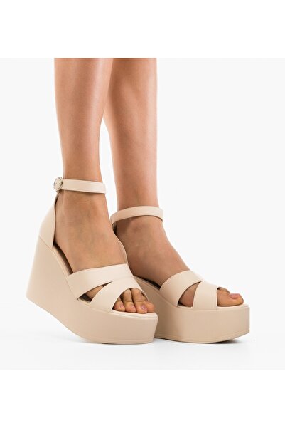 BENOTTİ Platforme dama Kiana Bej
