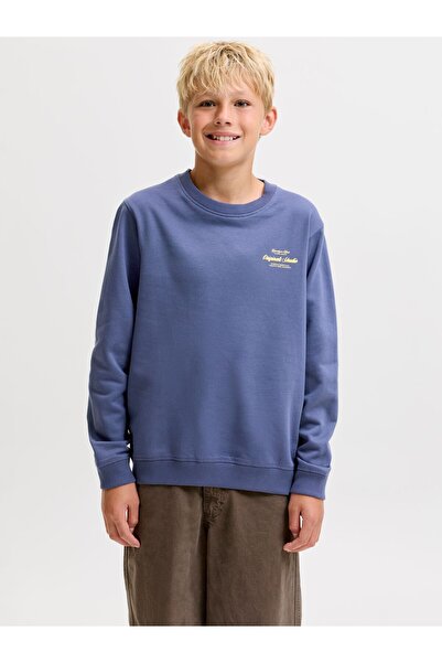 Jack & Jones Junior Hanorac cu imprimeu pe spate pentru băieți