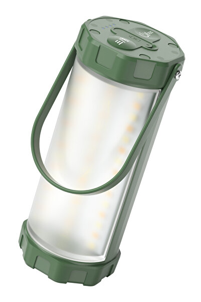 Glocusent LED φανάρι GLCSNTCL001G, επαναφορτιζόμενο, έως 1200lm, IP68, πράσινο