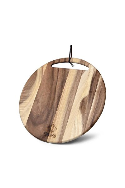 Fissman Deska de taiat din lemn de acacia Fissman, rotunda, 41x41x1,5 cm, eco...