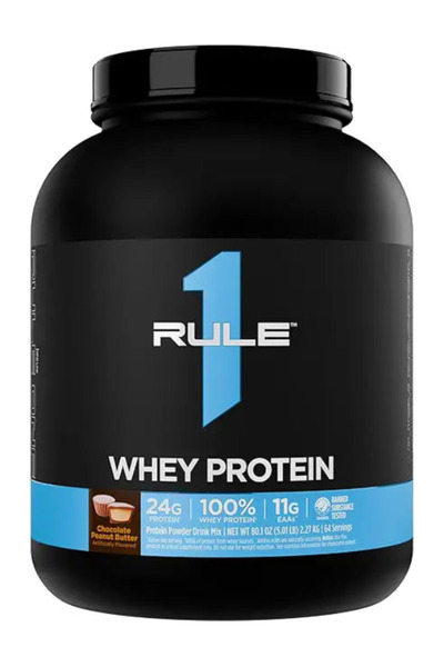 Rule 1 Rule1 Whey protein Whey Blend 70 Servings Chocolate Peanut Butter Prot...