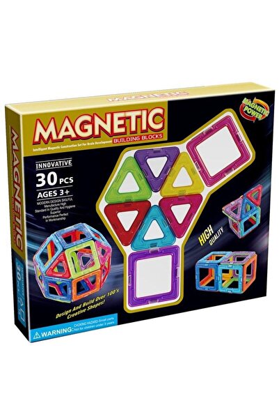 Blue Toys Μαγνητικά Τουβλάκια 30 Τεμάχια Καινοτόμα (MKX237863)