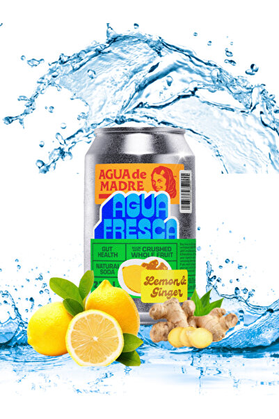 OEM Agua de Madre, Agua Fresca Lamaie și Ghimbir, 6 doze x 330ml