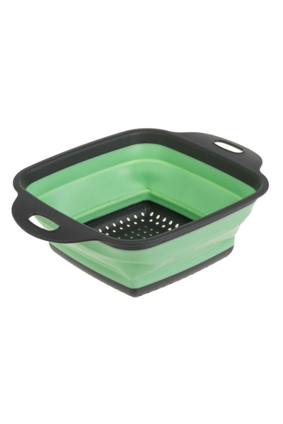Z Store Collapsible Colander, Green Lime & Grey, 24x18cm