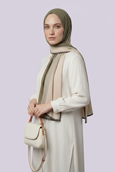Mooncorn Ang-Scarf Degrade Müslin Lila Şal