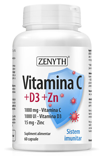 ZENYTH Vitamina C + Vitamina D3 + Zinc 60cps