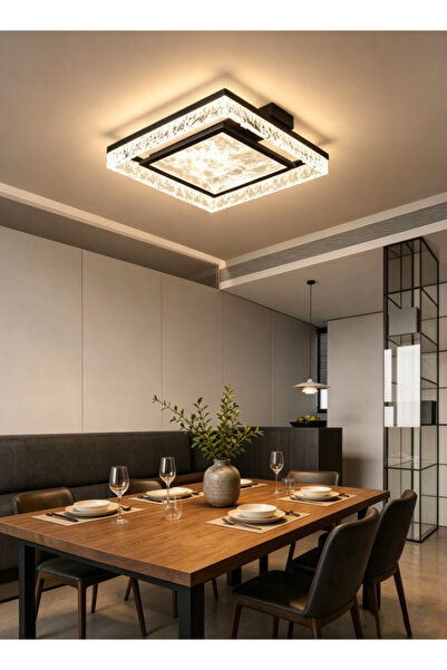 Generic Modern Minimalist Ice Crack LED Flush Mount Ceiling Light, Luxury Rec...