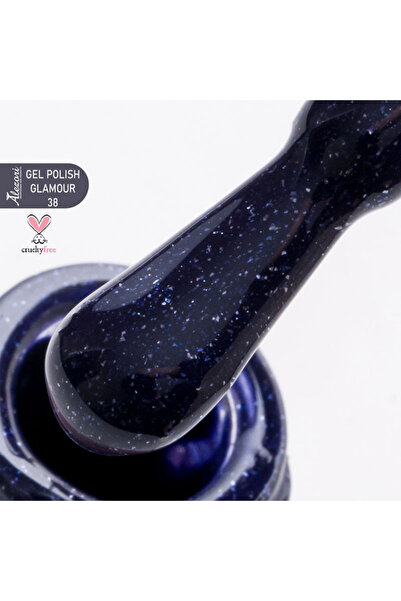 ALEZORI Ημιμόνιμο Βερνίκι Gel Glamour 38 (Αρ. 3753 Γκλίτερ) 15ml