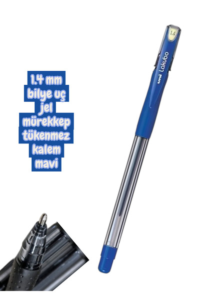 SEYFİKİRTASİYE Uni-ball ballpoint pen lakubo 1.4 mm ball tip, non-drip model,...