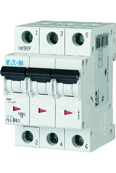 Eaton Disjunctor automat 4A tripolar AC 286585