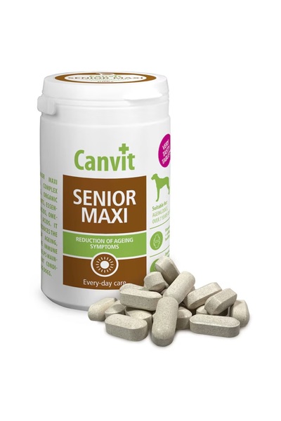Canvit Supliment nutrițional pentru câini, Senior Maxi, 230 g