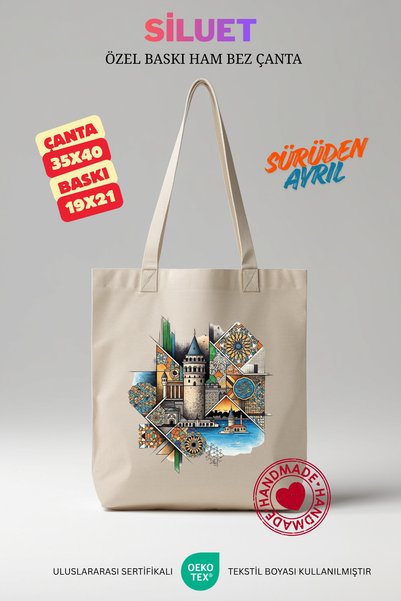 SİLUET Raw Cloth Bag