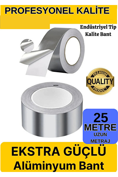 KL HOME 25METRE -PRO SERİ GERÇEK ALUMİNUM FOLYO BANT ( 1 ADET )-5CM ENİNDE