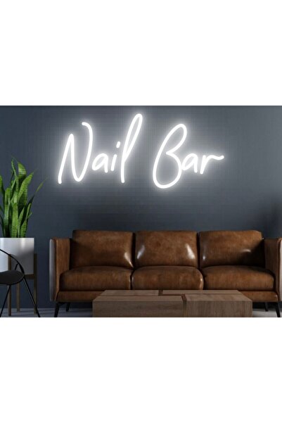 NEON TABELACIM Nail Bar Yazılı Neon Tabela