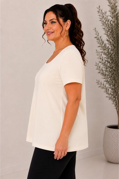 Gülmina Moda Women's Square Neck Plus Size Blouse