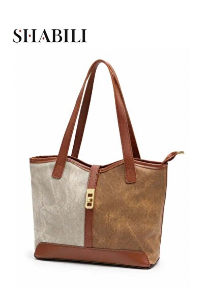 SHABILI Women's PU Leather Shoulder Bag, Ladies Designer Zipper Closure Handb...