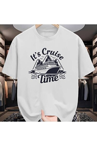 2mcup 0324 IT'S CRUISE TIME تي شيرتات قصيرة الأكمام، قمصان داخلية رجالية مطبو...