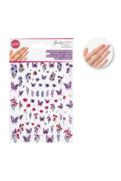Jumbo Set stickere decorative pentru unghii florale – manichiură creativă în ...