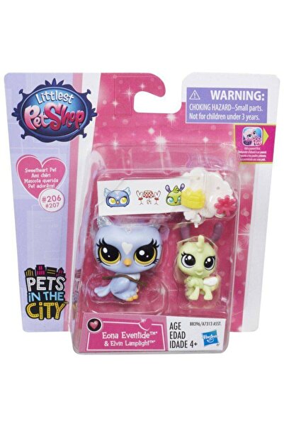 Littlest Pet Shop Miniş Ve Yavrusu Eona Eventide,elvin Lamplight Minişler Pet...