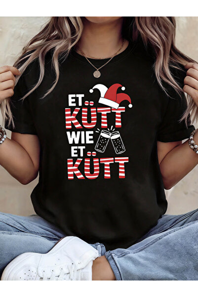 NOURAM تي شيرت نسائي بطباعة رسومية لقبعة المهرج بتصميم KUTT WIE ET KuTT من Ge...