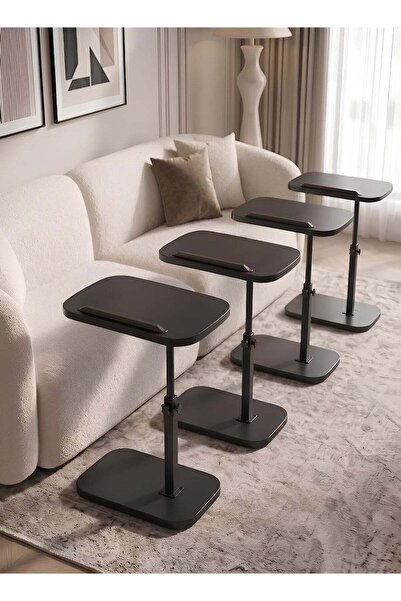 Taimi 4-Pcs C-Shaped Adjustable Tables, 360° Rotating & Tilting Top, Flexible...