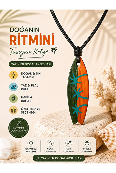 TUTU DESİGN Surf Board Men's Women's Necklace